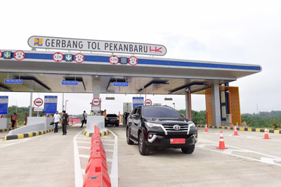 Selama Libur Panjang, 103 Ribu Kendaraan Masuk Tol Pekanbaru-Dumai 